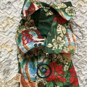 Tommy Bahama Tropical Dog Shirt - Green, Red, Blue